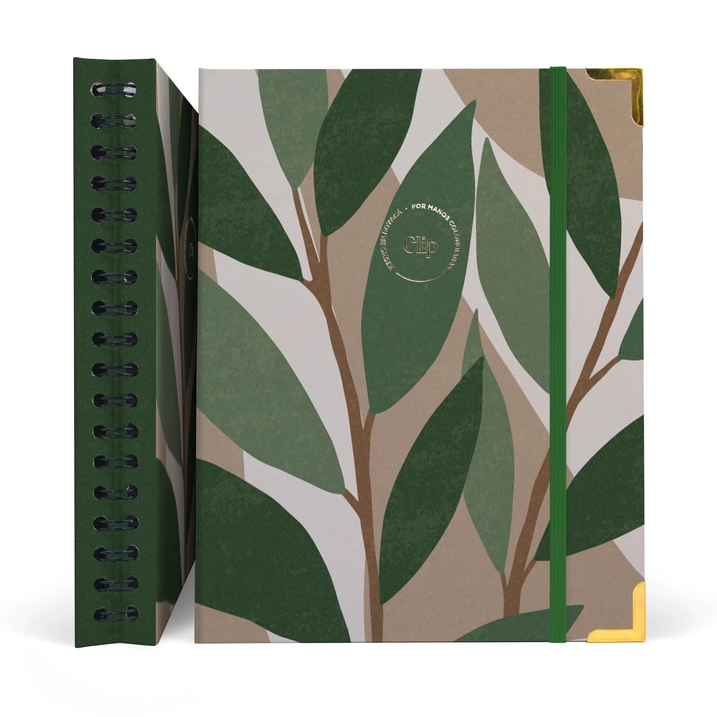 Boho Leaves - Cuaderno 7m Anillo Oculto