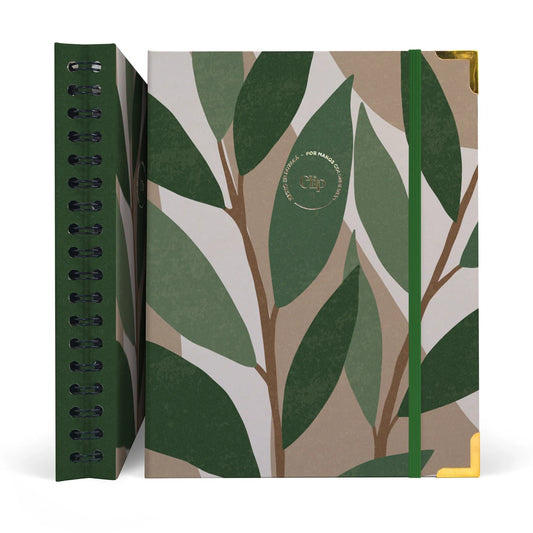 Boho Leaves - Cuaderno 7m Anillo Oculto