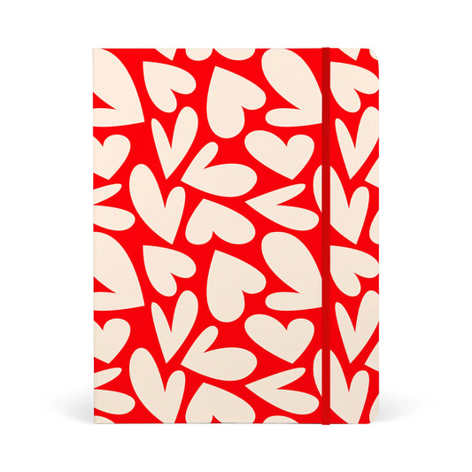 Corazones - Cuaderno Multimateria Recargable